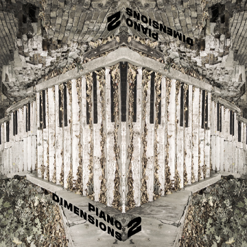 A piano keyboard is formed like ascending steps